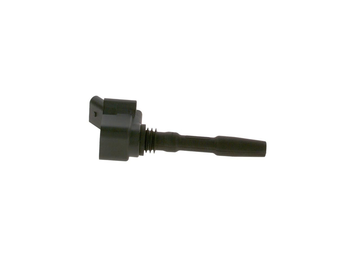 Bosch ignition coil packaging and label showing genuine part identification benefit