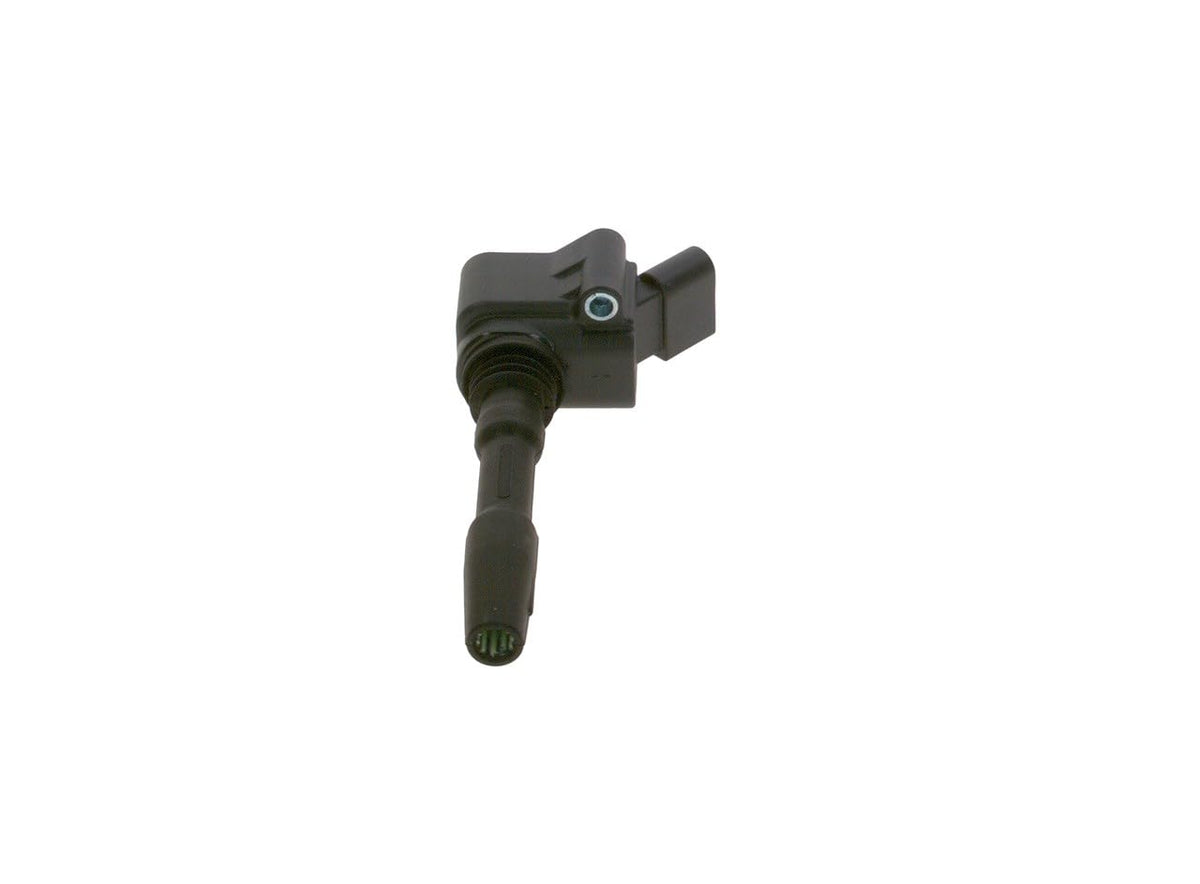 Bosch ignition coil next to ruler for size comparison and easy selection benefit