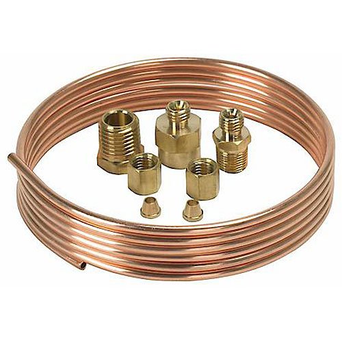 Bosch soft copper tubing installed in engine bay illustrating neat routing