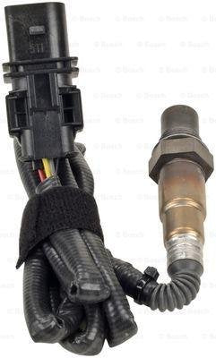 Bosch lambda sensor box and label highlighting ready-to-fit packaging benefit
