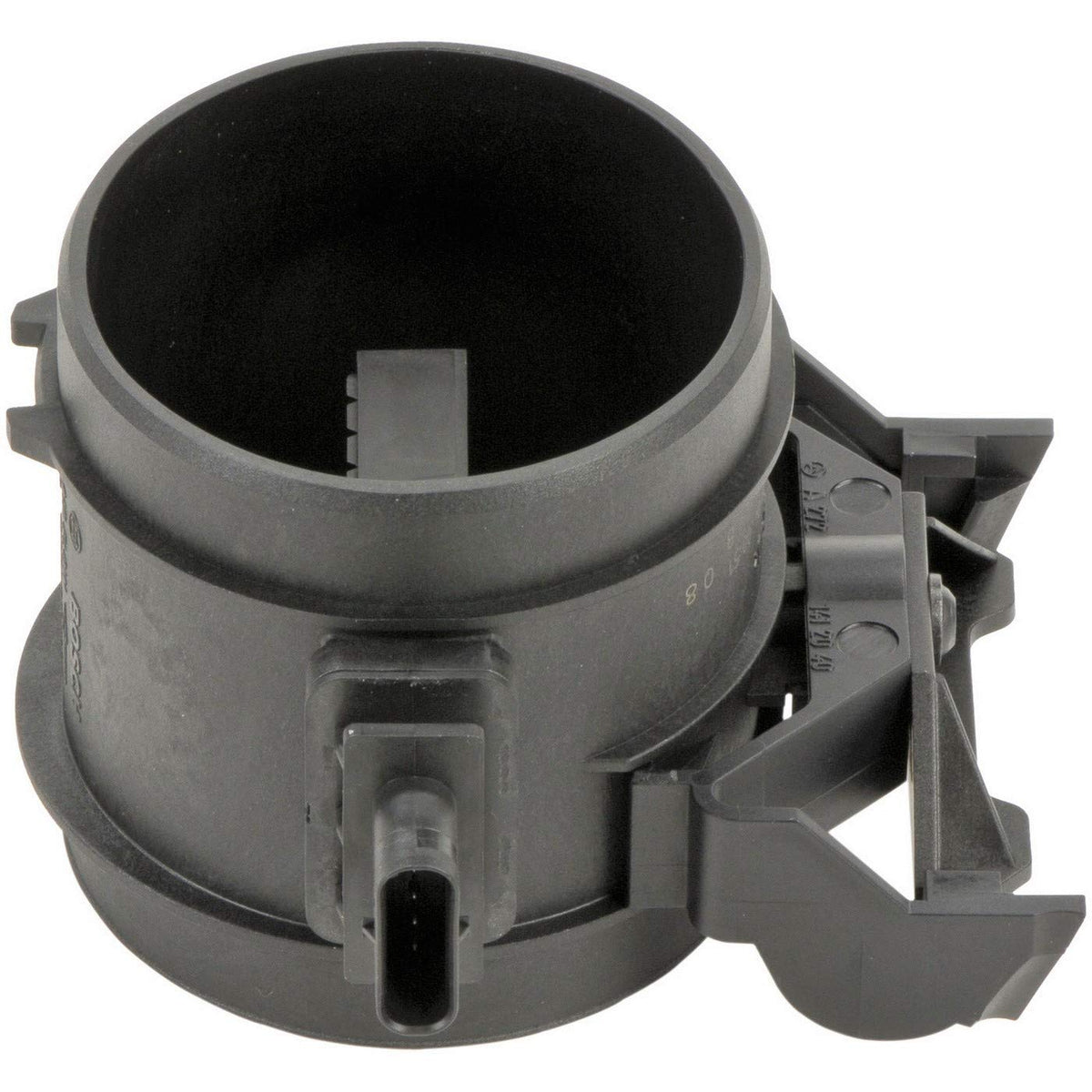 Bosch MAF sensor connector detail highlighting OE fit and secure connection