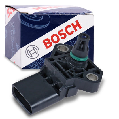 Bosch MAP sensor 0261230266 front view showing housing and mounting for reliable fit
