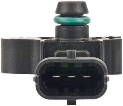 Bosch MAP sensor front view showing housing and label for reliable replacement