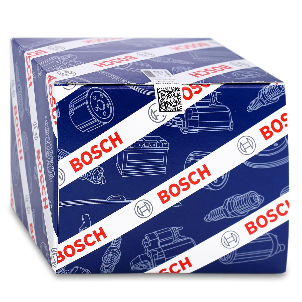 Bosch MAP sensor box and label verifying OEM part number and authenticity