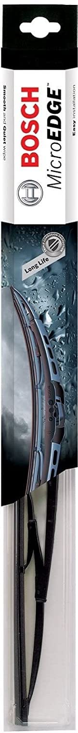 Bosch MicroEdge front packaging showing model and size, clear product info and benefit