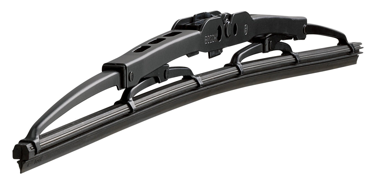 Close-up of Bosch MicroEdge rubber edge, showing precision cut for streak-free wiping