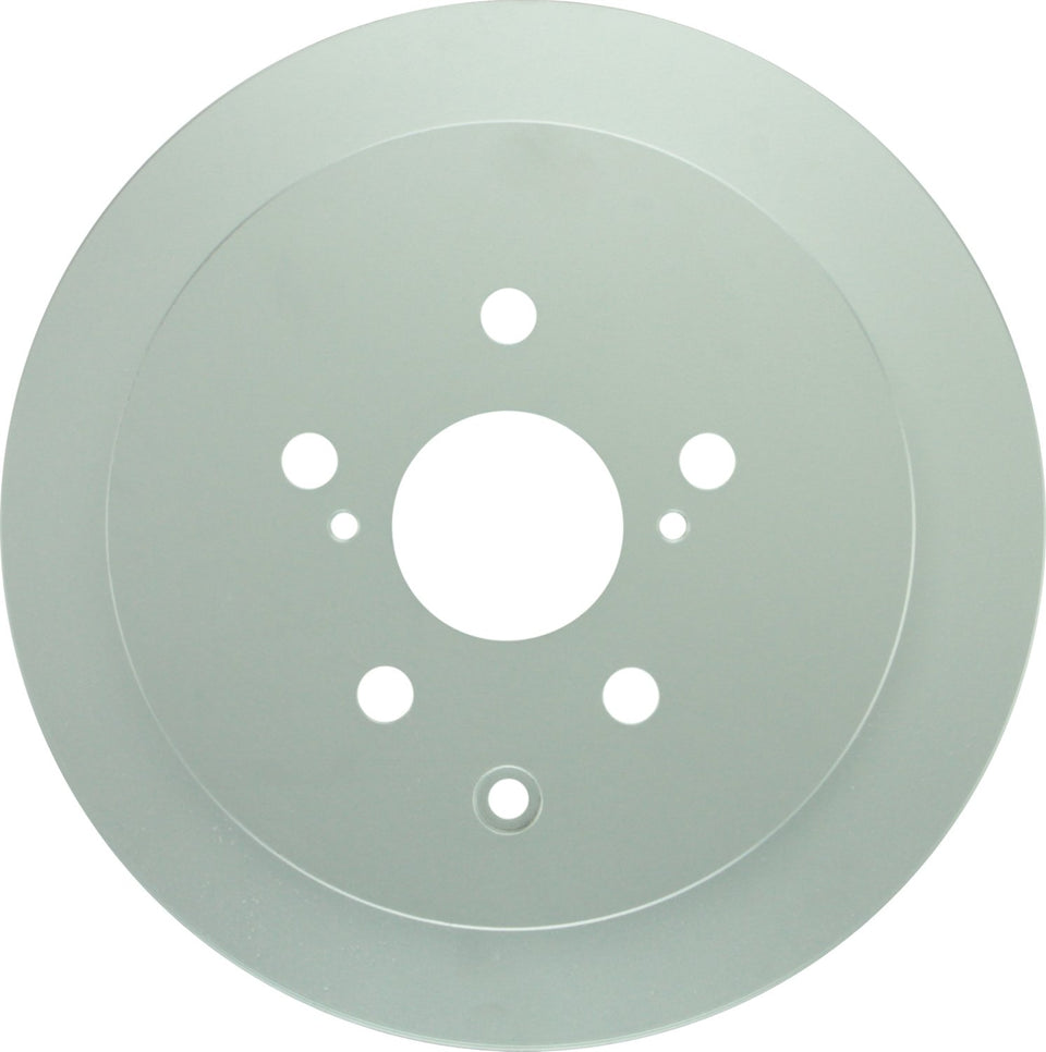 Bosch QuietCast front view rotor showing balanced machining and clear fitment benefit