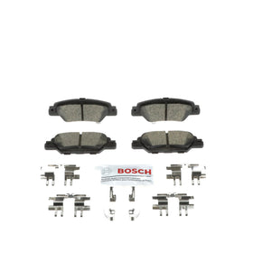 Powder-coated backing plate detail on Bosch QuietCast showing corrosion resistance