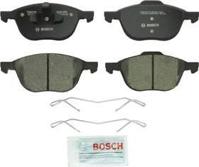 BOSCH QuietCast pad close-up of ceramic friction surface highlighting low-dust performance