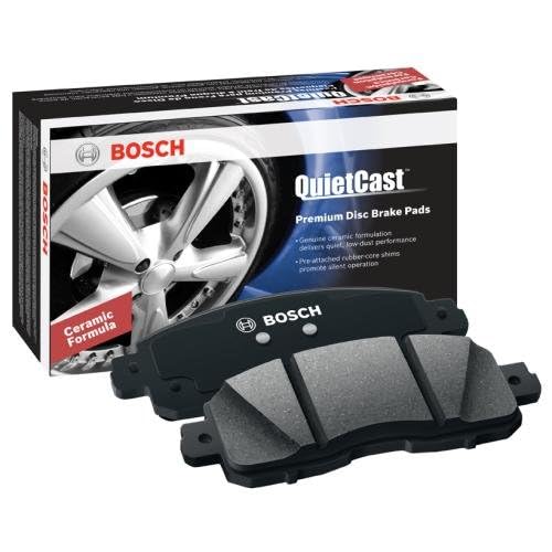 Bosch QuietCast BC1084 close-up of ceramic friction surface highlighting quiet performance and low dust