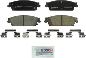Bosch QuietCast BC1194 front view showing pads and hardware, reliable OE-style fit
