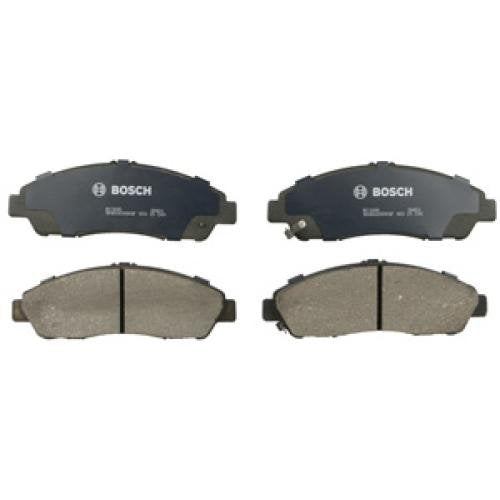 Bosch QuietCast BC1280 ceramic pad close-up highlighting friction surface for consistent stopping performance