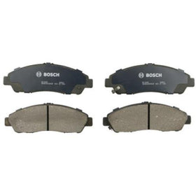 Bosch QuietCast BC1280 ceramic pad close-up highlighting friction surface for consistent stopping performance