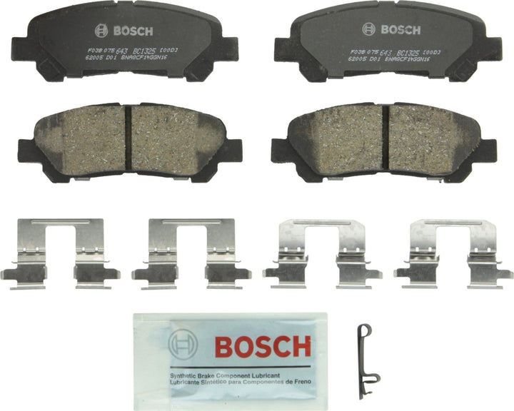 Bosch QuietCast BC1325 rear packaging showing product and benefits