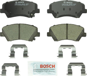 Bosch QuietCast BC1543 installed on caliper demonstrating fit and quiet braking performance