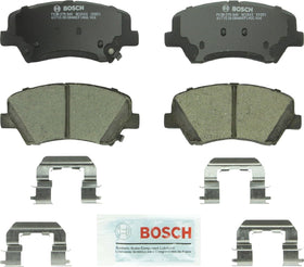 Bosch QuietCast BC1543 pad close-up of ceramic friction surface, showing low-dust benefit