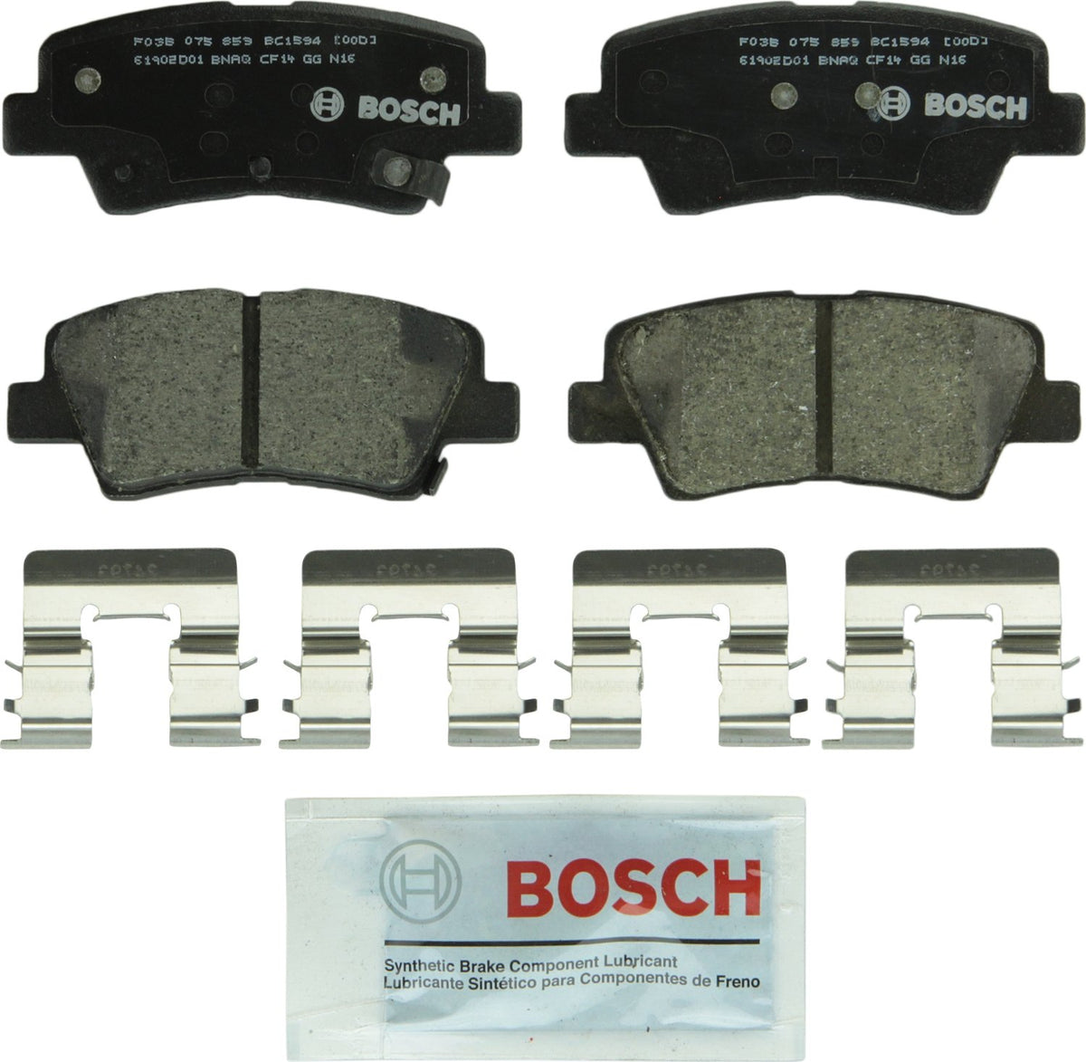 Bosch QuietCast BC1594 front packaging showing product and benefits