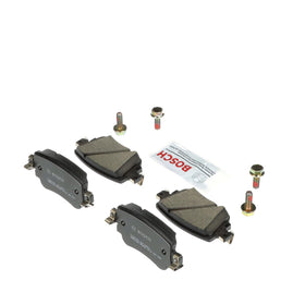 Bosch QuietCast BC1779 front view showing pads and benefits of OE fit