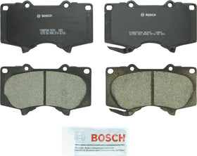 Bosch QuietCast BC976 front packaging showing boxed pad set and label, reliable replacement