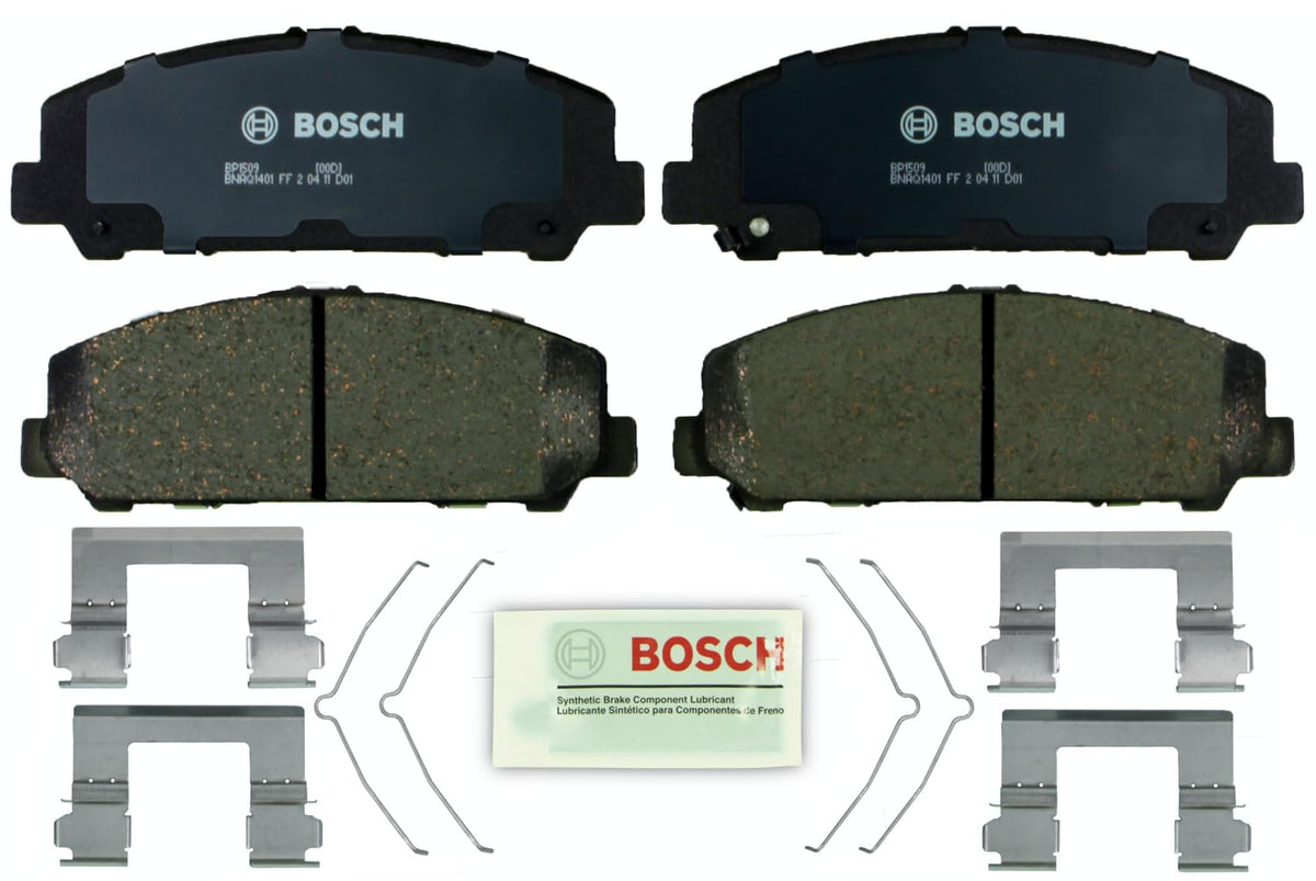 Bosch QuietCast BP1509 front packaging showing part and included hardware, reliable fit