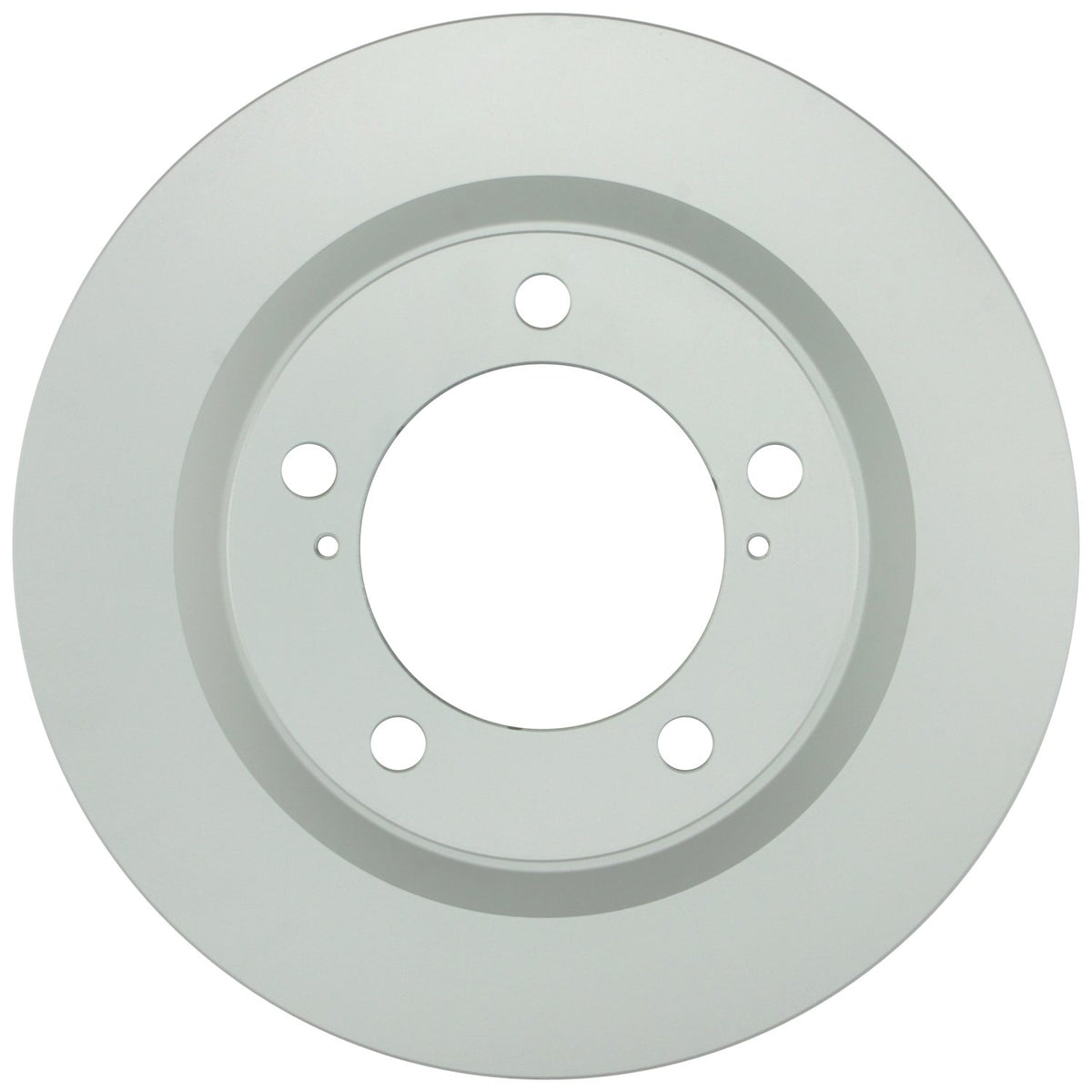 Bosch QuietCast front rotor front view showing smooth face and clean finish for reliable braking