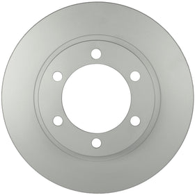 Bosch QuietCast front rotor front view showing clean finish and fitment benefit