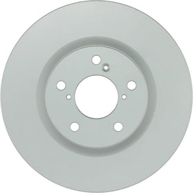 Bosch QuietCast front rotor front view showing shape and balanced design benefit