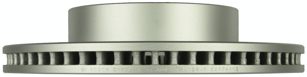 Bosch QuietCast rotor ABS tone ring detail ensuring reliable ABS signals