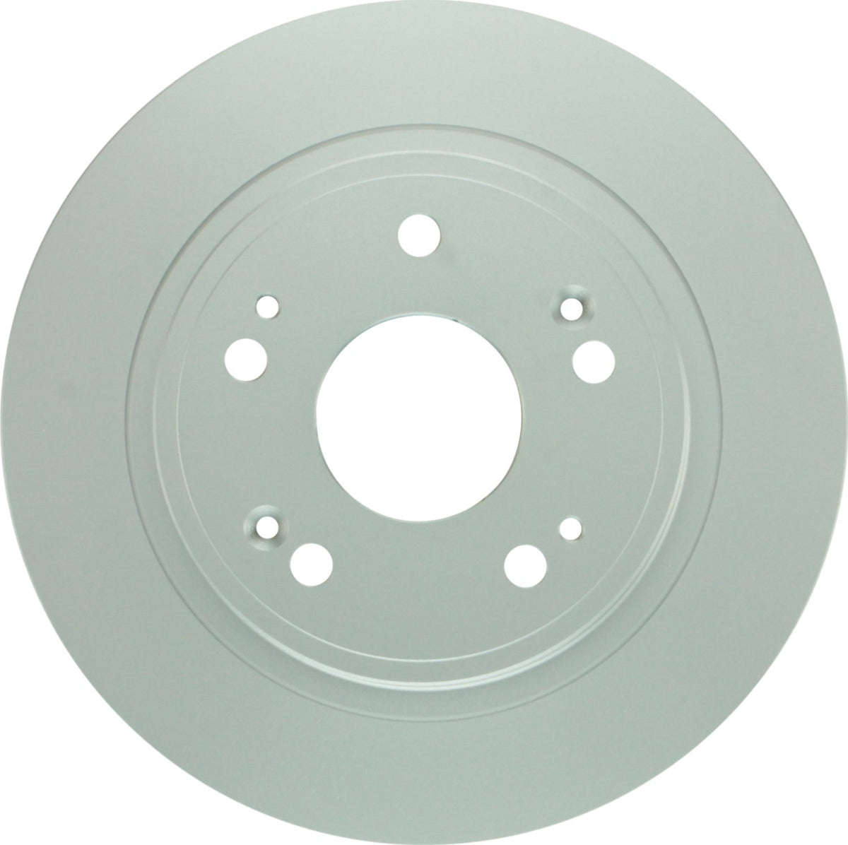 Bosch QuietCast rotor front face showing precision milling and smooth braking