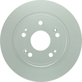 Bosch QuietCast rotor front face showing precision milling and smooth braking
