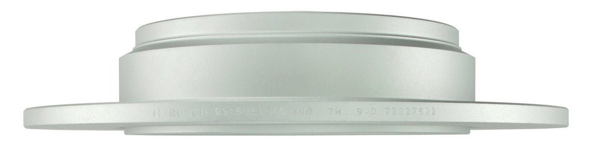 Bosch QuietCast rotor installed on vehicle rear demonstrating restored quiet braking
