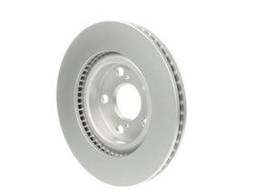 Bosch QuietCast rotor beside ruler showing 296mm diameter for correct fit