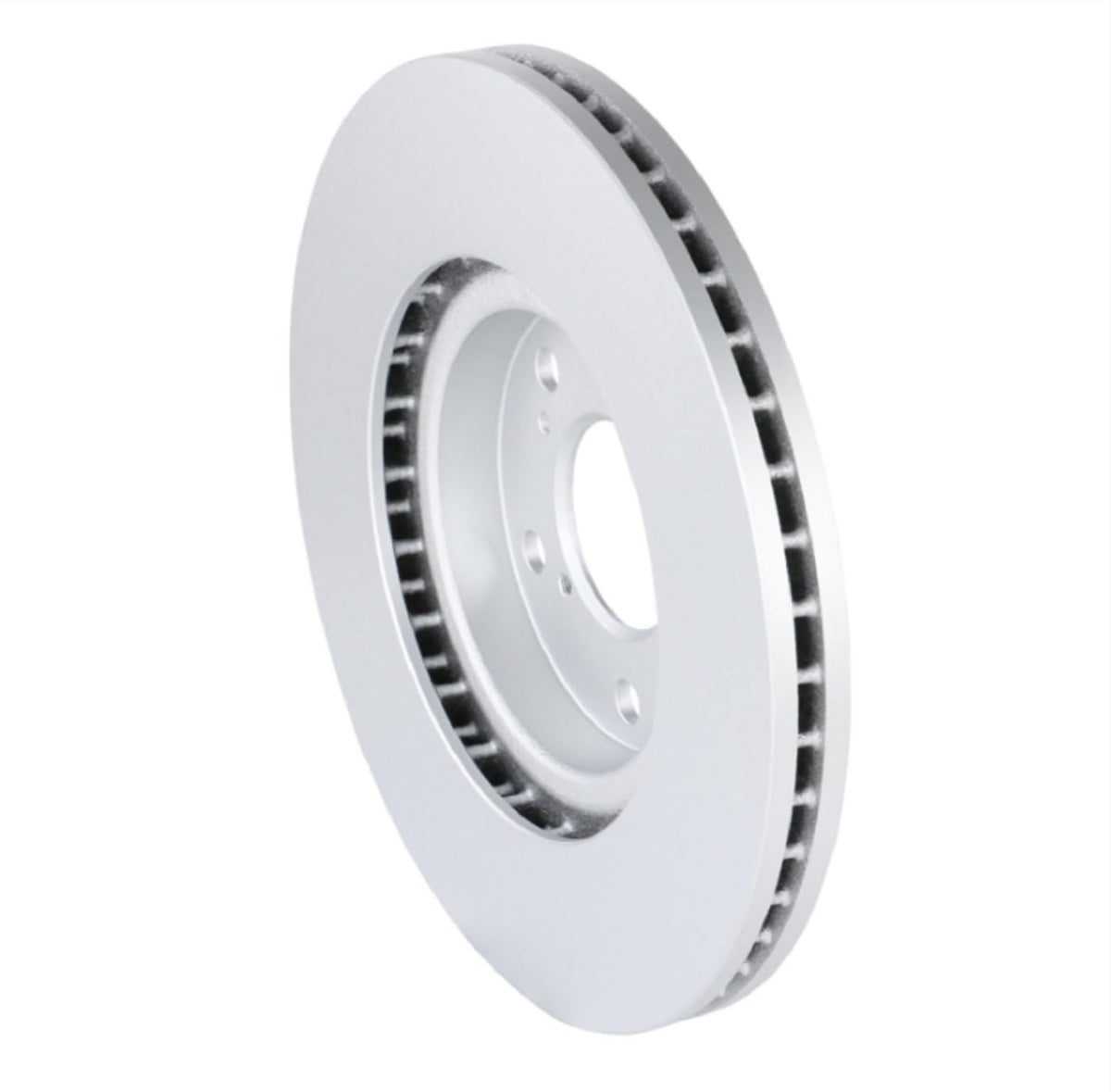 Bosch QuietCast rotor next to ruler for scale showing correct fitment verification benefit