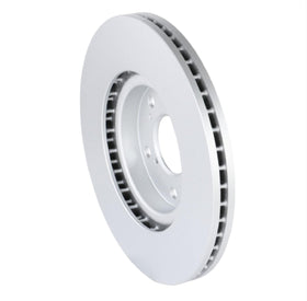 Bosch QuietCast rotor next to ruler for scale showing correct fitment verification benefit