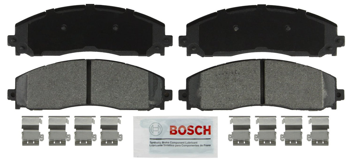 Bosch rear pad front packaging showing protection and correct fit