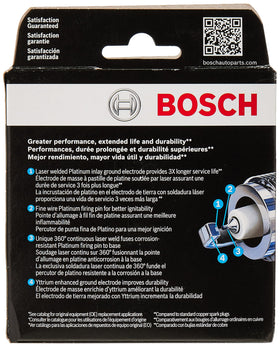 Bosch spark plug installed in engine bay demonstrating fitment and easy installation benefit