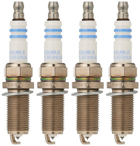 Bosch spark plug next to ruler for size comparison illustrating correct fit and compatibility