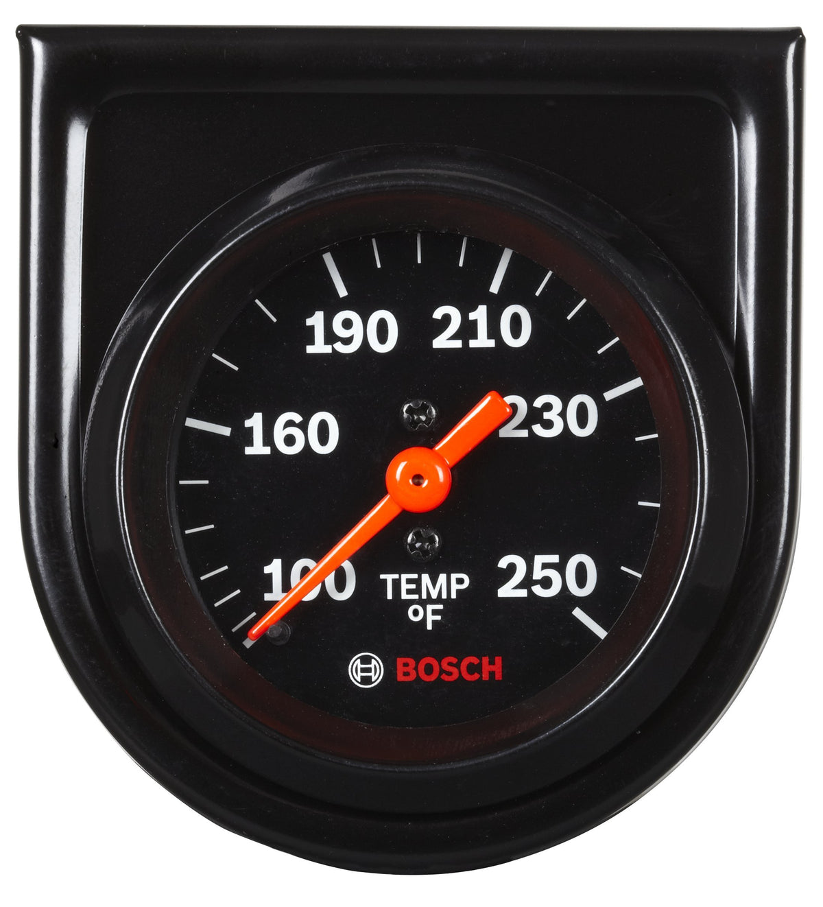 Bosch style line front view showing black dial and bezel for easy reading