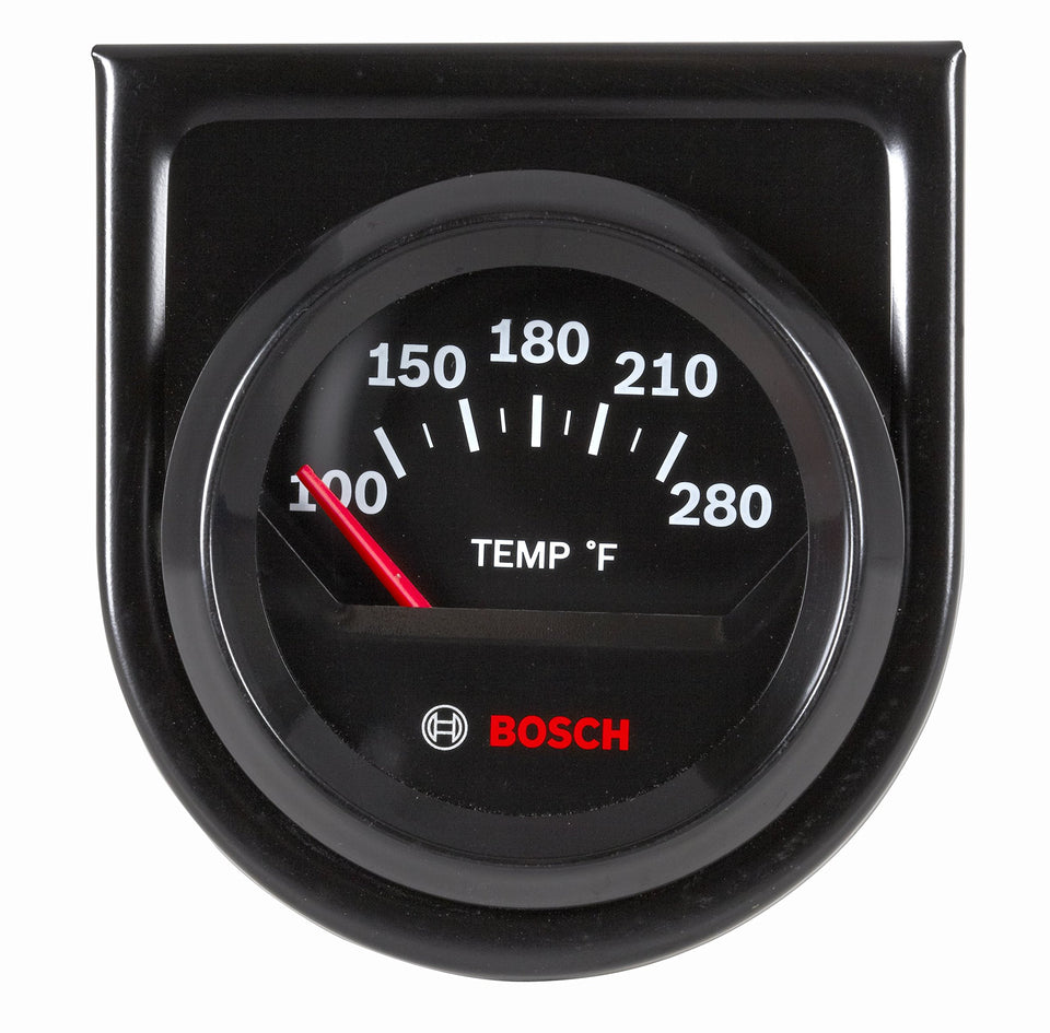 Bosch Style Line front view showing black dial and bezel for clear readings