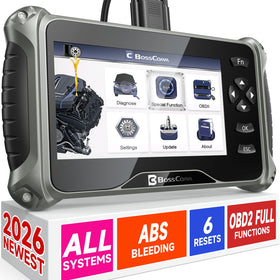 BC BossComm IF745 front view showing ergonomic housing and 7-inch screen for easy navigation