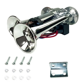 BOTAOSS trumpets with water splash showing weatherproof performance in rain
