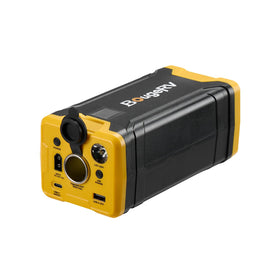BougeRV front view showing portable generator and handle, ideal for travel