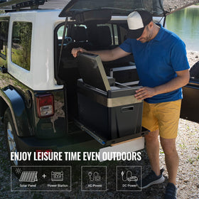 BougeRV installed in car trunk showing stable travel use and convenience