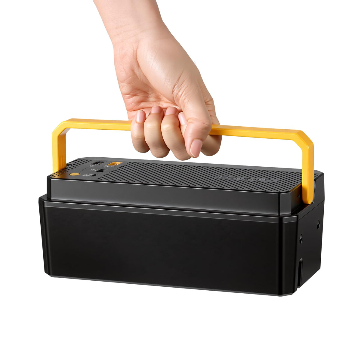 BougeRV battery front view showing compact design and usability benefit