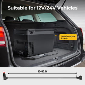 BougeRV cable routed to trunk showing 3.5m length convenience