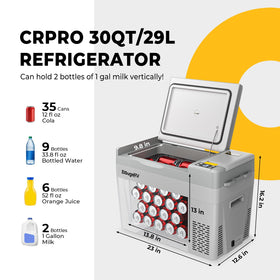 BougeRV storage box with BougeRV 266Wh power station inside, extended runtime benefit