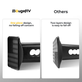 BougeRV side profile showing low-profile aluminum construction and durable coating