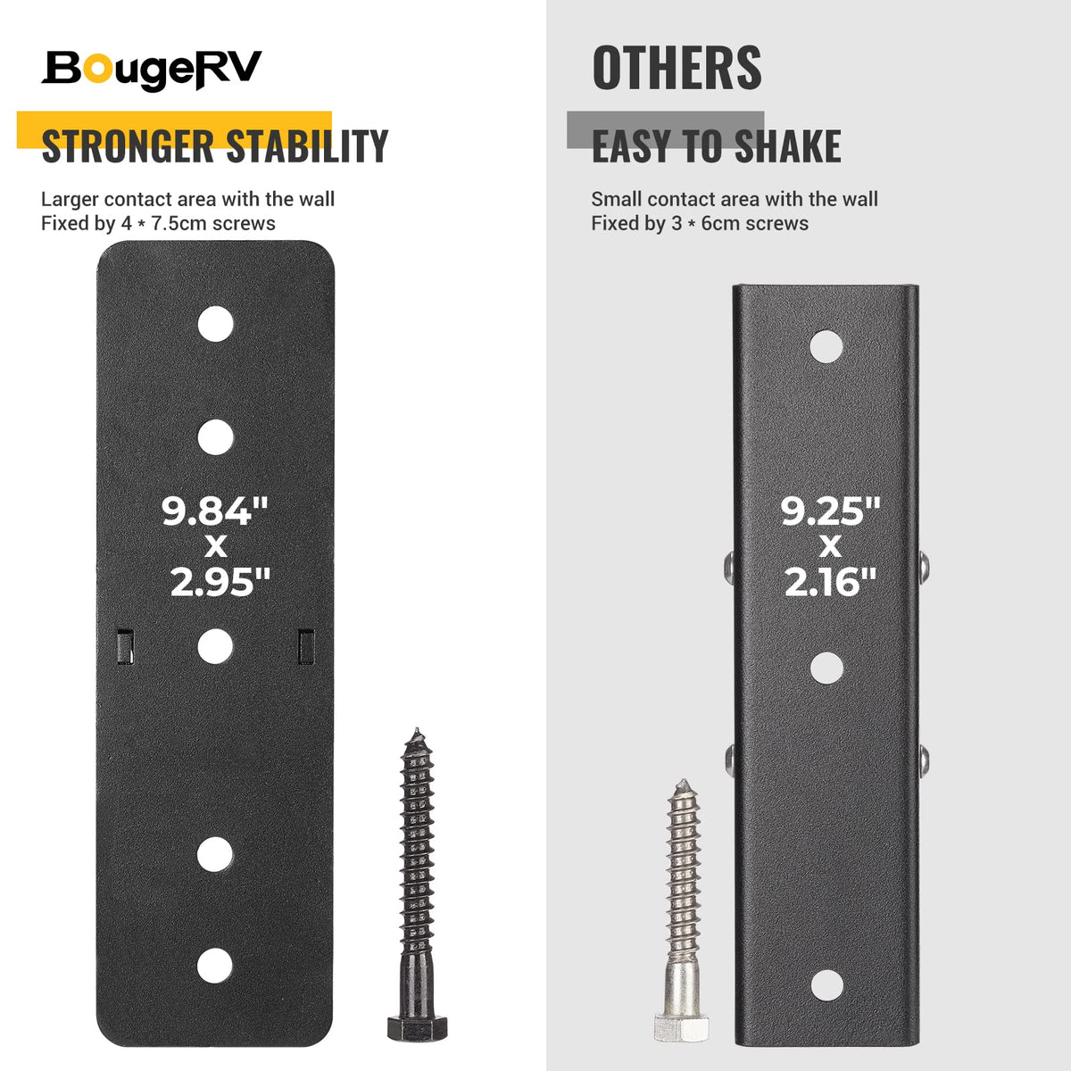 BougeRV wall mount storing bike rack to free garage floor space