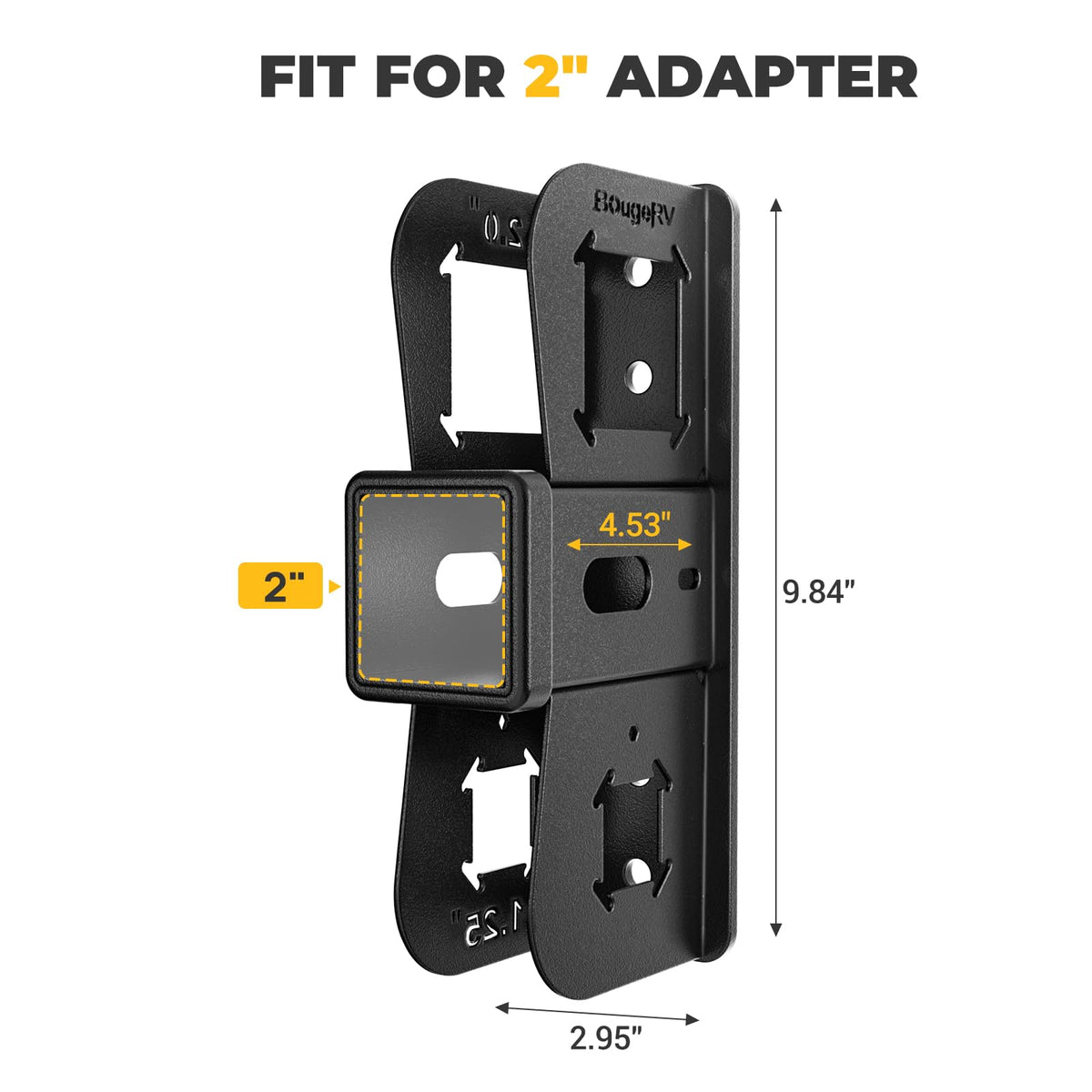 BougeRV mounted on wood stud showing correct solid-wall installation benefit