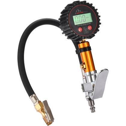 Boulder Tools front view showing digital gauge and ergonomic grip for easy readings